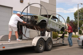 Loading Mustang on Trailer